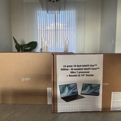 LG gram 16 Inch Intel Evo Edition - Al-enabled Intel Core Ultra 7 processor + Second LG 16" Screen