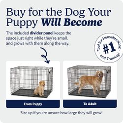48-Inch Double Door iCrate, for Extra-Large Breeds