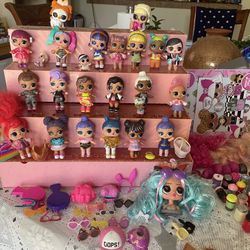 Huge Lot /2/ Surprise Lol Dolls 123 Pieces 