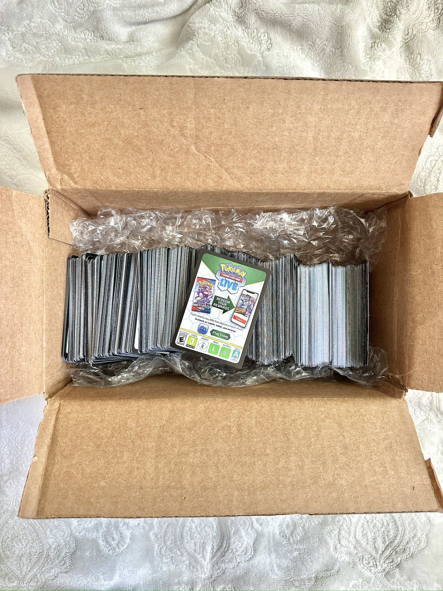 800 Unscanned Pokemon Code Cards