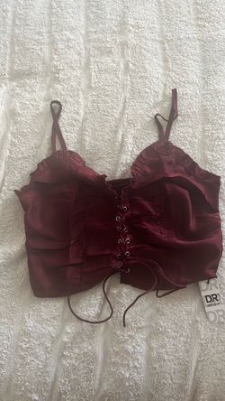 Cropped corset top