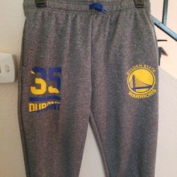 NBA KEVIN DURANT #35 GOLDEN STATE WARRIORS BOYS JOGGER ATHLETIC PANTS BOYS XL 18-20