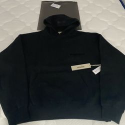 Essentials fear of god black hoodie