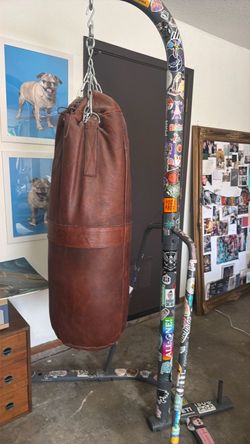 Boxing bag and stand for sale