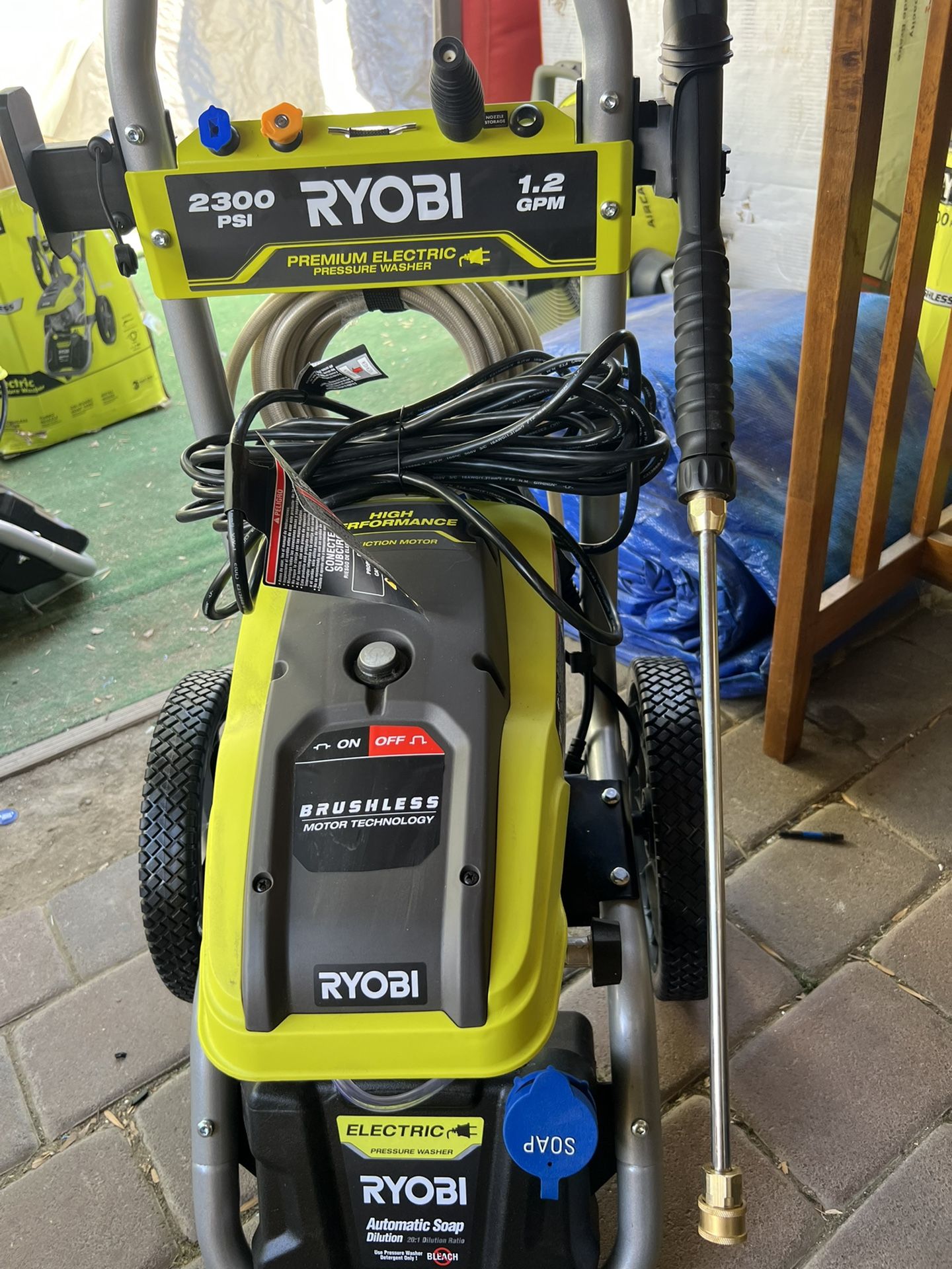 Ryobi 2300 psi 1 2 gpm high performance cold water corded electric