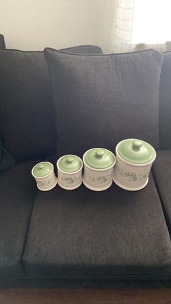 Ceramic Kitchen Canister Set (4 piece)
