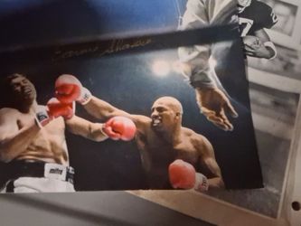 Autographed picture of Mohammed Ali