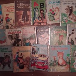 17 Vintage Little Golden Books .Selling All Together For Price 