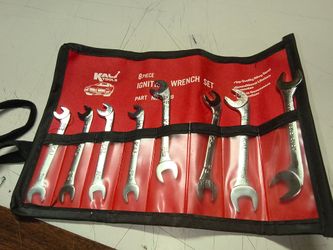 Vintage Kal Tools 8-Piece Ignition Wrench Set KTI-4909 NOS Unused