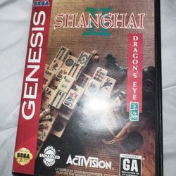 case for the Sega Genesis game Shanghai II: Dragon's Eye