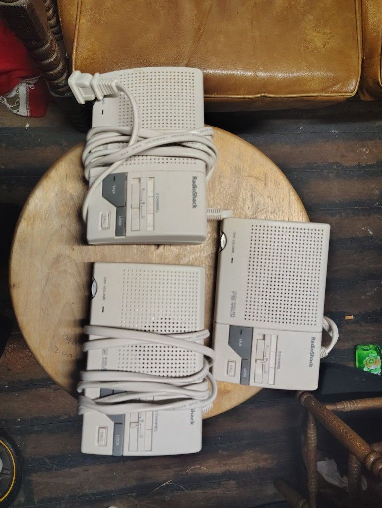 3-3 Channel Radio Shack Room Intercoms
