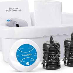 Ionic Foot Bath Detox Machine - Detox Foot Spa System for Home, Salon, Spa Club with 2 Arrays and 100 Tub Liners