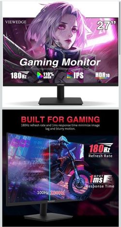 Viewedge 27 inch Monitor 2550 x 1440p 75ha IPS Computer,