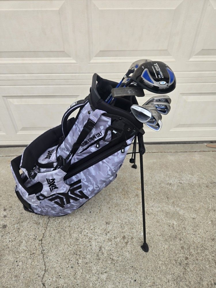 Women Left Handed TS3 GOLF CLUBS SET COMPLETE WITH PXG BAG ONLY PING PUTTER NEED OVER GRIP