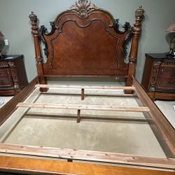 King Bed Set,dresser,bed,chest , 2 Nightstands And 2 Table Lambs