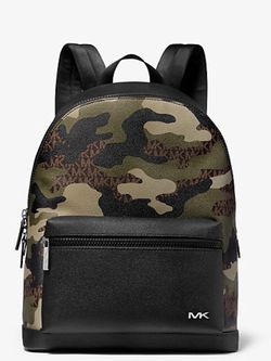 Michael Kors camouflage backpack leather new