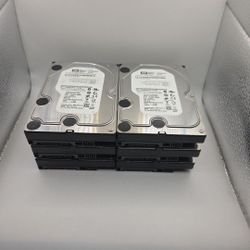Lot Of 6 Western Digital WD5002ABYS 500GB 3.5" SATA Hard Drives 02B1B0