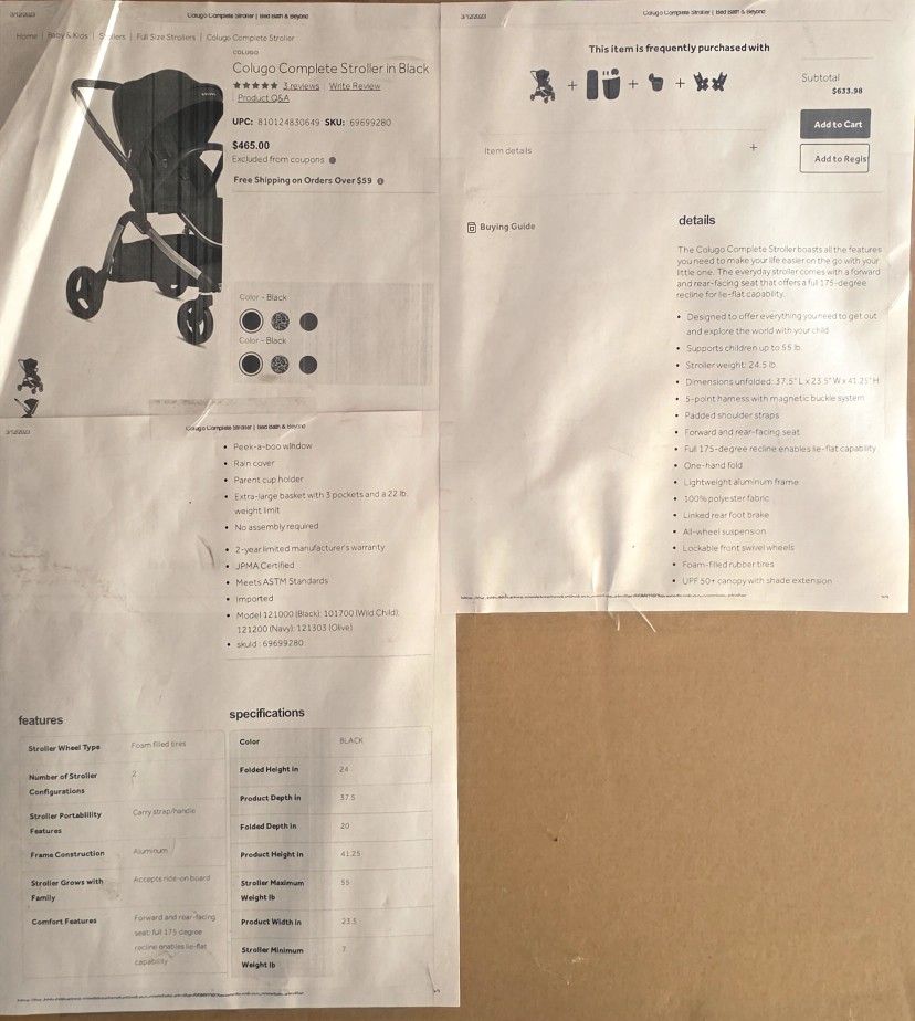 Baby Stroller By Colugo 