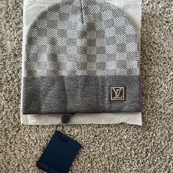 Grey Lv Beanie 
