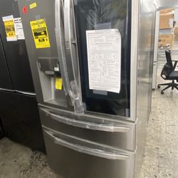 LG Insta View 4 Door Stainless Steel Refrigerator Craft Ice