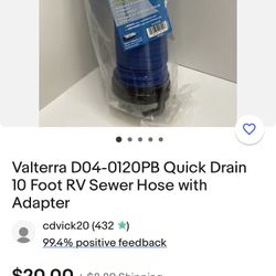 Valterra Quick Drain