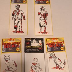 Zombie Decals Bundle Halloween Decor Collectibles NEW! ❤️