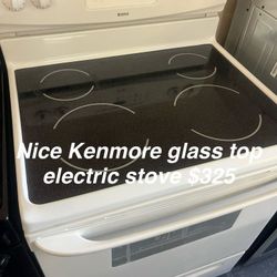 Nice Kenmore Glass Top Electric Stove 