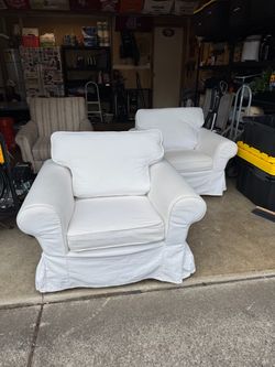 IKEA Ektorp Armchair Cover (WHITE)