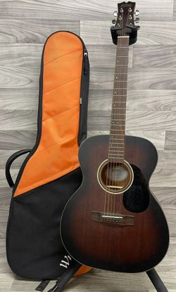 Mitchell Solid Top Auditorium Acoustic Electric Guitar Edge Burst (A1D027623)