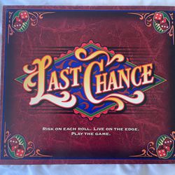 Last Chance 1995 Milton Bradley Board Game (missing 1 Dice)