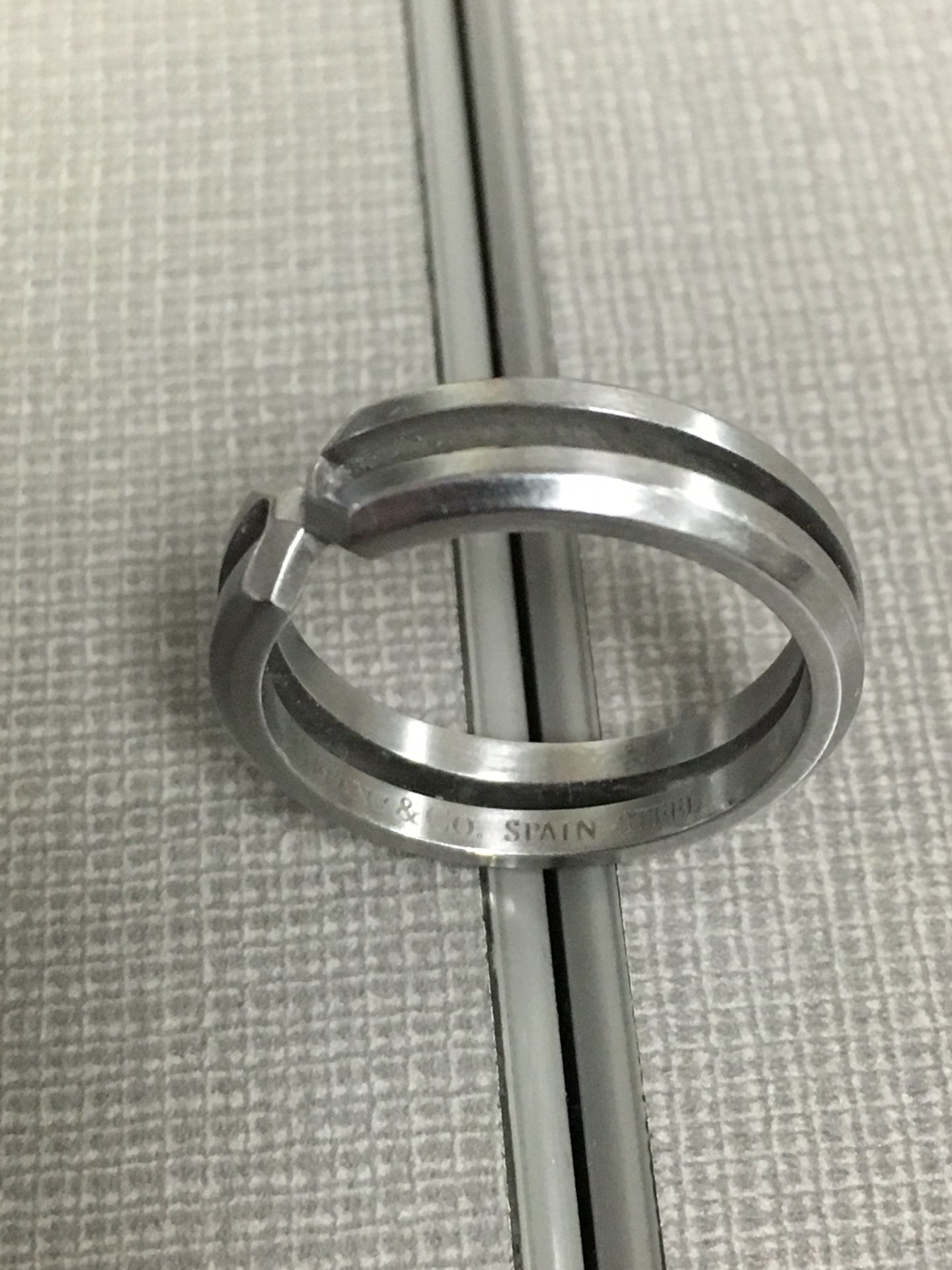 Tiffany’s Stainless Ring. Size 9. Paloma Picasso