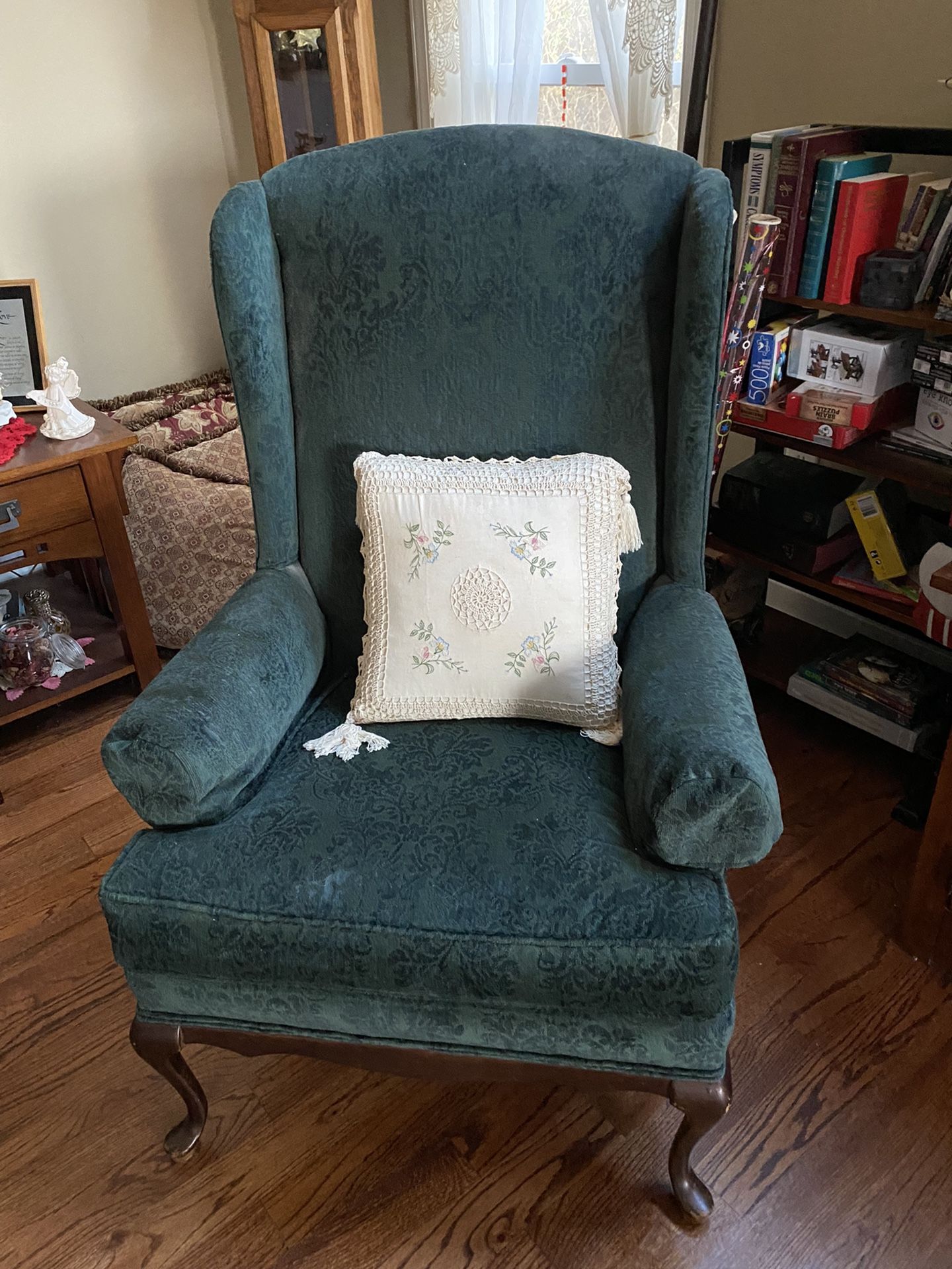 Formal Straight Back Living Room Chair