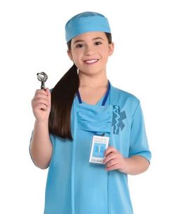 DOCTOR/NURSE 🧑🏻‍⚕️👩🏻‍⚕️ 5PC COSTUME SIZE CHILD LARGE (12-14) 🌟NWT🌟