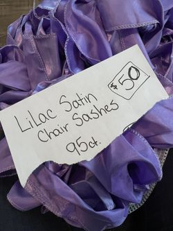 Lilac Chair Sashes