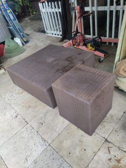 End table and coffee table for outdoor