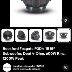 Rockford fosgate P3 15
