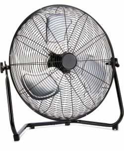 Fan 20" High Velocity Industrial Cooling Floor Fan with 3 Speeds, Tilt Head, ETL-Listed Safety Compliance, Metal Housing and Blades, for Commercial Sp