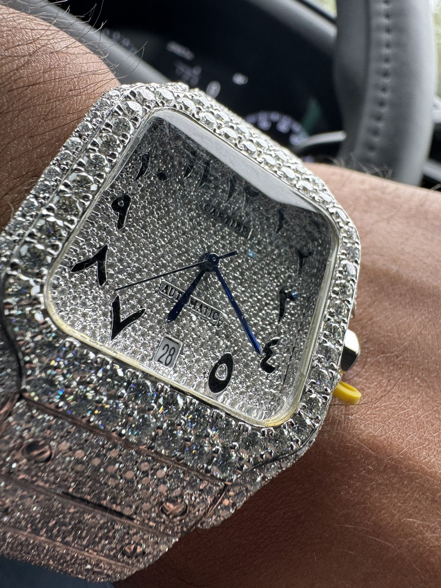 Luxury Moissanite Watch – Passes Diamond Tester – Brand New