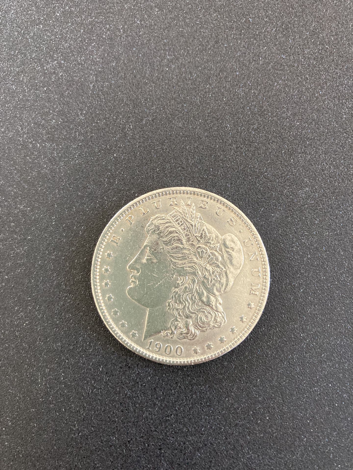 1900 Morgan silver dollar