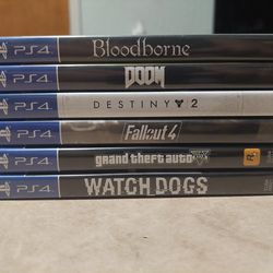 PS4 Playstation Games Lot GTA V/Fallout 4/Bloodborne/etc. Please Read Description