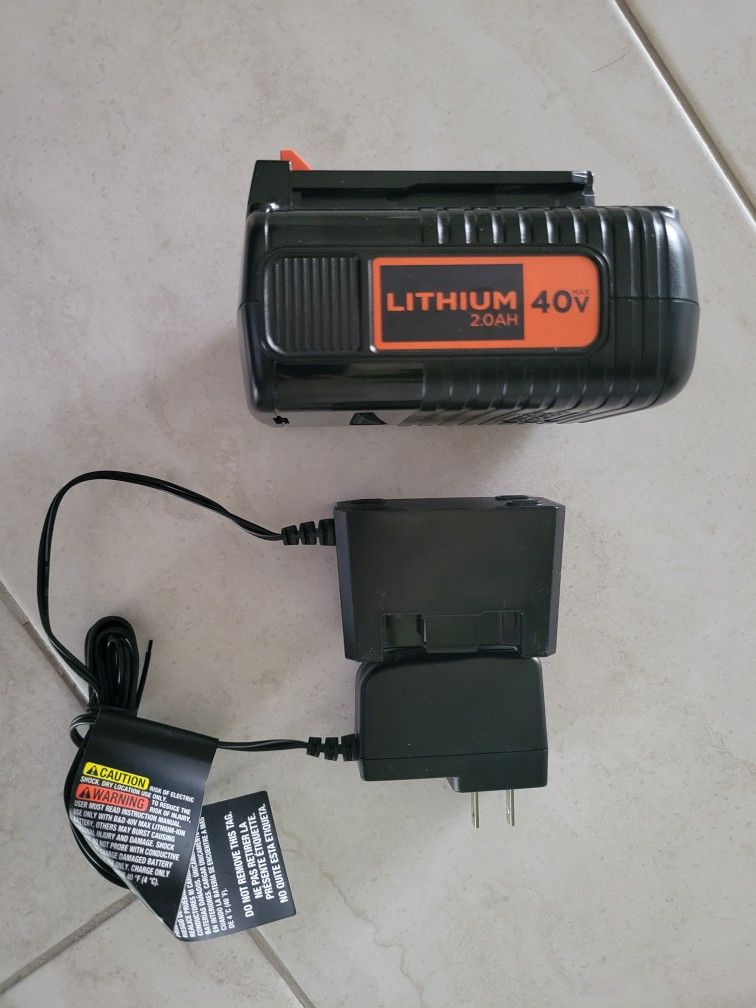 Black & Decker 40V Battery. Used Once. Perfect Condition