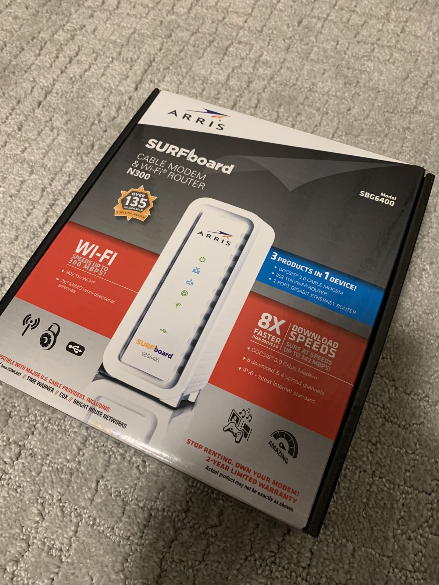 Modem + Wifi Router Arris N300
