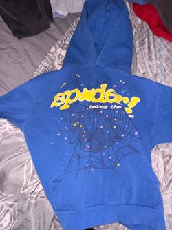 Blue spyder hoodie xs/s