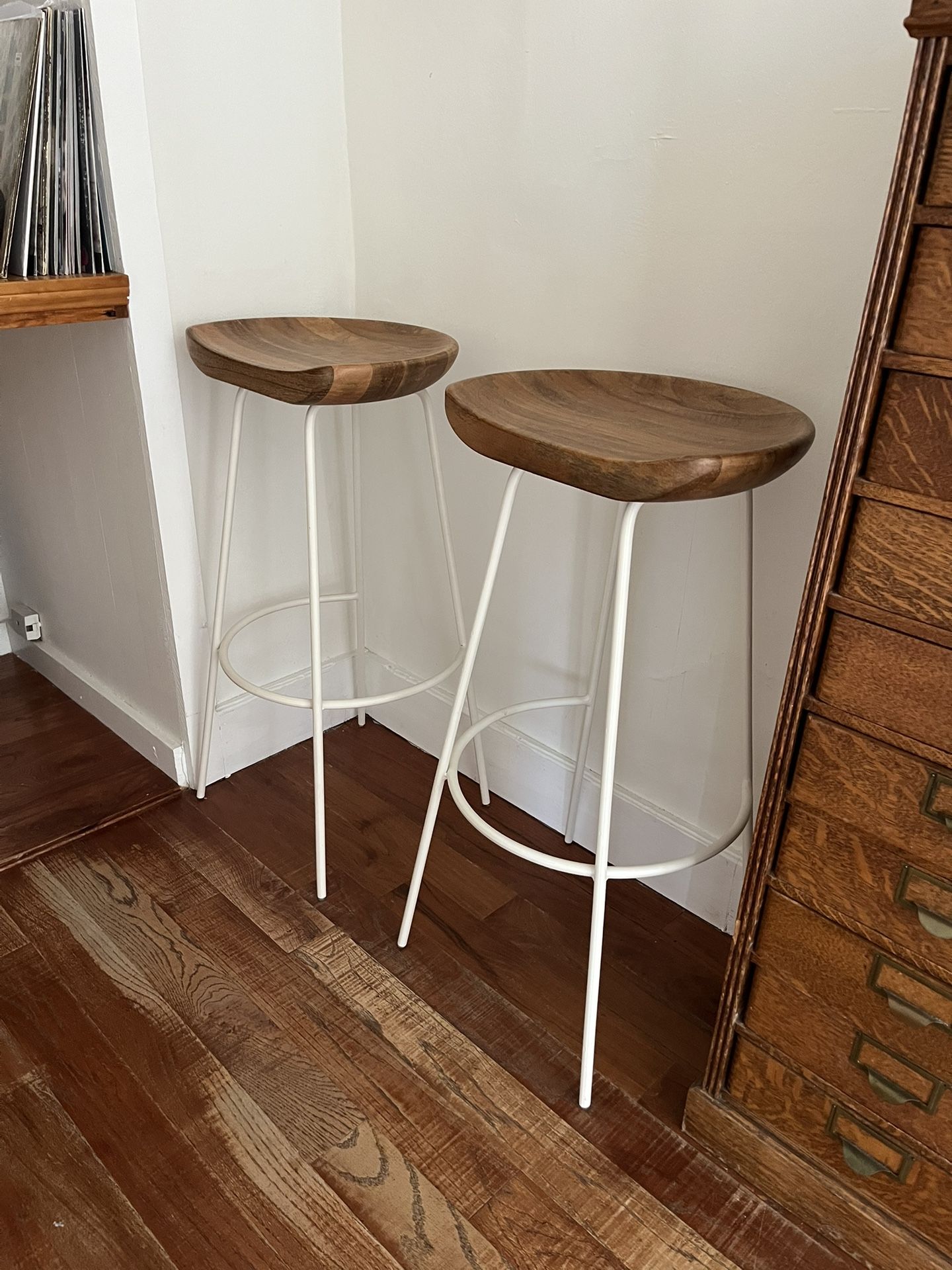 West Elm Alden bar stool set of 2