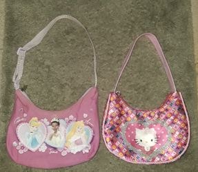 Girls Disney princess and Hello Kitty purse