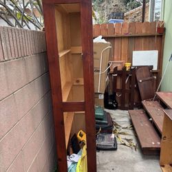 Burgundy Twin Bed Two Drawers 