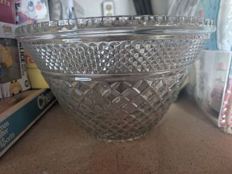 Mid-Century Wexford Diamond Pattern Punch Bowl