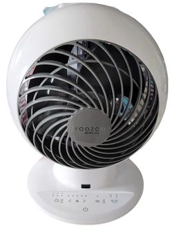 IRIS Woozoo Globe Multi-Directional 5-Speed Oscillating Fan [2024 Model], Small, White