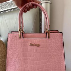 KINGSS Crocodile Print Tote Bag Large Capacity Solid Color Shoulder Bag Perfect Handbag For Everyday