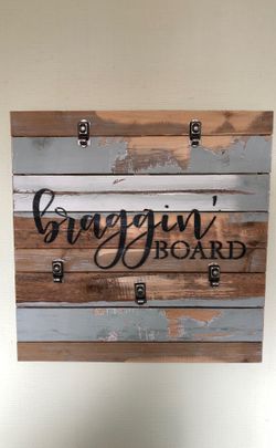 Brand New Wall Art by Sweet Bird Co 22 x 22 Bragging Board